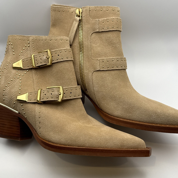 Dolce Vita Ronnie Suede Leather Side Buckle Boots - Picture 2 of 4